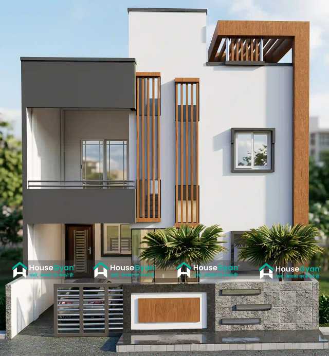 28X40 First Floor Contemporary Modern Front Elevation Design 28X40 First Floor Contemporary Modern Front Elevation Design