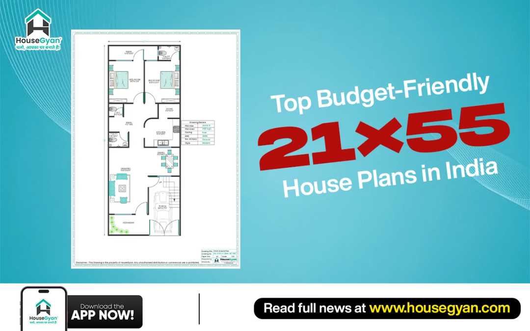 Budget-Friendly 21×55 House Plans in India Budget-Friendly 21×55 House Plans in India