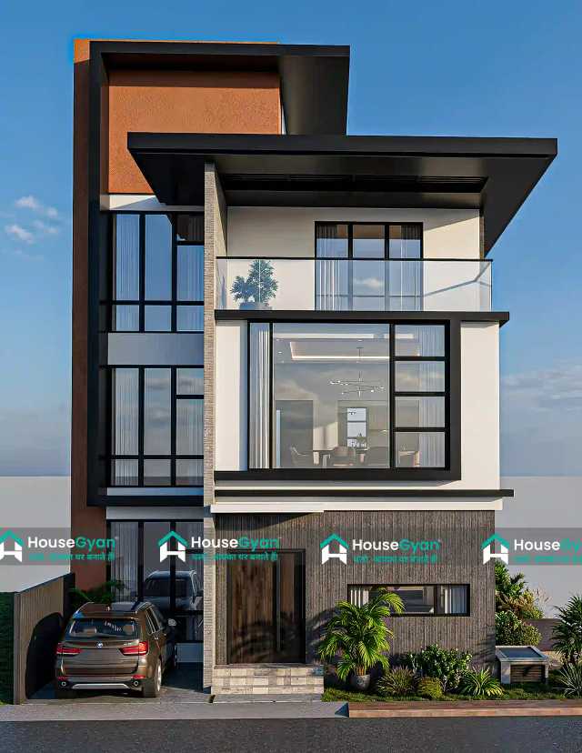 30X46 Modern Contemporary House Front Elevation Design 30X46 Modern Contemporary House Front Elevation Design