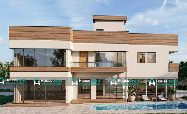56X35 Luxury Modern Villa Front Elevation Design 56X35 Luxury Modern Villa Front Elevation Design
