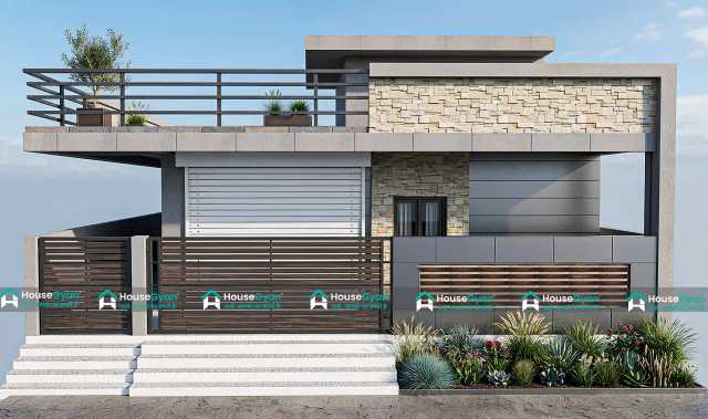32x40 Modern Ground Floor House Elevation Design (1280 Sq.Ft.) 32x40 Modern Ground Floor House Elevation Design (1280 Sq.Ft.)