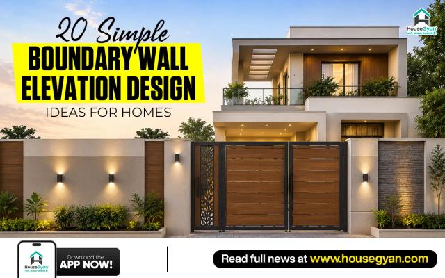 20 Simple Boundary Wall Elevation Design Ideas for Homes 2026