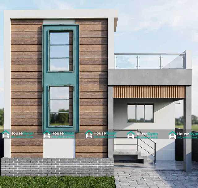 22x30 Modern Minimalist House Front Elevation Design 22x30 Modern Minimalist House Front Elevation Design