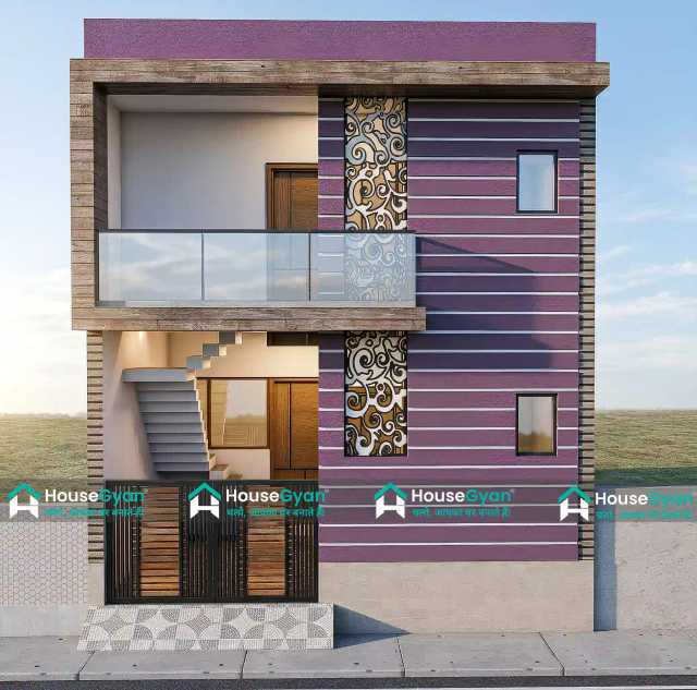 24x45 1080 Sq Ft Modern Duplex House Elevation Design 24x45 1080 Sq Ft Modern Duplex House Elevation Design