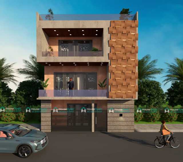 28x40 Second Floor Modern House Elevation Design 28x40 Second Floor Modern House Elevation Design