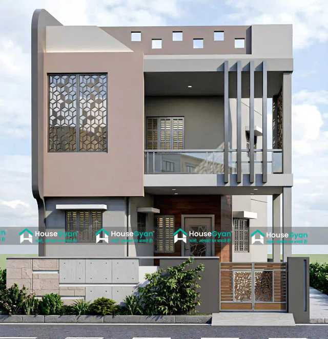 20x35 Modern First Floor House Front Elevation Design 20x35 Modern First Floor House Front Elevation Design