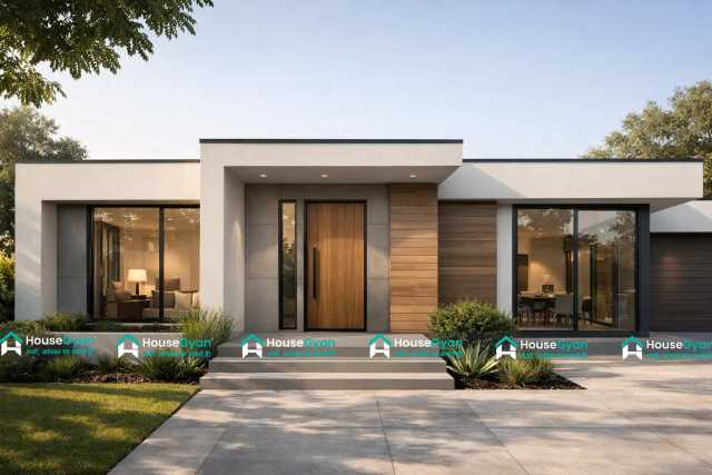 40x25 1000 Sq Ft Single Floor Modern House Front Elevation Design 40x25 1000 Sq Ft Single Floor Modern House Front Elevation Design