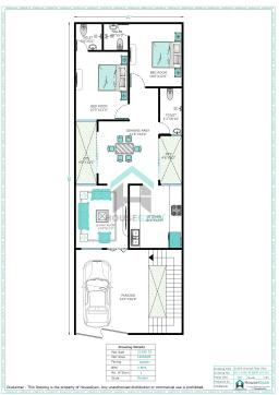 21X60 North Facing 2BHK Ground Floor House Plan | 1260 Sqft Plot Floor Plan 21X60 North Facing 2BHK Ground Floor House Plan | 1260 Sqft Plot Floor Plan