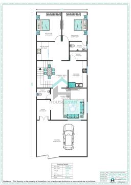 23X65 East Facing 2BHK Ground Floor House Plan | 1495 Sqft Plot Floor Plan 23X65 East Facing 2BHK Ground Floor House Plan | 1495 Sqft Plot Floor Plan