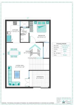 24X36 North Facing 1BHK Ground Floor House Plan | 864 Sqft Plot Floor Plan 24X36 North Facing 1BHK Ground Floor House Plan | 864 Sqft Plot Floor Plan