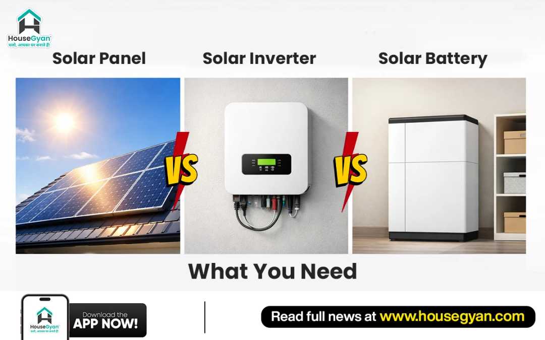 Solar Panel vs Solar Inverter vs Solar Battery – What You Need
